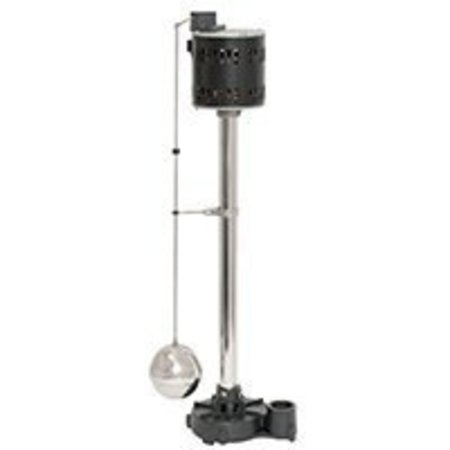 SUPERIOR PUMP SUPERIOR PUMP 92551 Sump Pump, 1-1/2 in Outlet, 60 gpm, 0.5 hp, Iron/Stainless Steel 92551